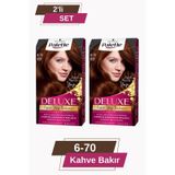 Palette Deluxe 6 - 70 Kahve Bakır X 2 Adet Saç Boyası standart