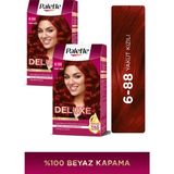 Palette Deluxe 6-88 Yakut Kızılı x 2 Adet