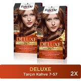 Palette Deluxe 7-57 Tarçın Kahve Saç Boyası Yoğun Renkler Krem Form 2 Adet Uzun Süre Kalıcı - 7.57