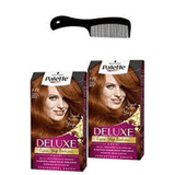 Palette Deluxe 7-77 Yoğun Parlak Bakır 2 Adet Saç Boyası ve Saç Açıcı Tarak