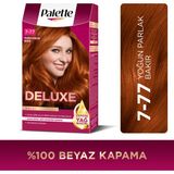 Palette Deluxe Kalıcı Renkler 7-77 Yoğun Parlak Bakır Saç Boyası