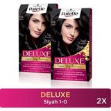 Palette Deluxe Saç Boyası 1-0 Siyah Krem Formda Uzun Süre Kalıcı Etki ile Zengin Renk Yoğunluğu - 1.0