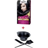 Palette Deluxe Saç Boyası 1-1 Gece Mavisi + Boyama Seti