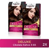 Palette Deluxe Saç Boyası 3-65 Çikolata Kahve Kalıcı Renk ve Derinlemesine Bakım X 2 Adet - 3.65