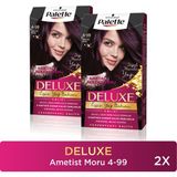 Palette Deluxe Saç Boyası 4-99 Patlıcan Moru Krem Formda Uzun Süre Kalıcı 2 Adet - 4.99