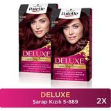 Palette Deluxe Saç Boyası 5-889 Şarap Kızılı Krem Formda 2 Adet - 5.889