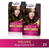 Palette Deluxe Saç Boyası 6-0 Koyu Kumral Krem Formda Yüksek Performanslı 2 Adet - 6.0