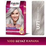Palette Deluxe U71 Buzul Grisi Zengin Yağ Bakımı Kit Saç Boyası Bakım Maskesi - U71 Elmas Grisi