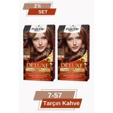 Palette Deluxe Yoğun Renkler 7 - 57 Tarçın Kahve X 2 Adet Saç Boyas standart