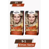 Palette Deluxe Yoğun Renkler 9-1 Elmas Sarısı Saç Boyası, 2 Adet Set