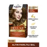 Palette Deluxe Yoğun Renkler 9-50 Altın Parıltılı Bal Saç Boyası