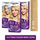Palette Göz Alıcı Renkler 0-00 Ultra Yoğun Renk Açıcı Krem Tüp 3 Adet Kalıcı Etki