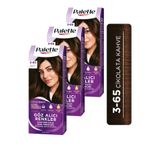 Palette Göz Alıcı Renkler 3-65 Çikolata Kahve x3 Saç Boyası