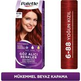 Palette Göz Alıcı Renkler 6-88 Yoğun Kızıl Saç Boyası (6'li Paket)