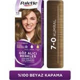 Palette Göz Alıcı Renkler 7-0 Kumral Pentanol Besleyici Yağ İçeren 115 ml Saç Boyası