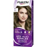 Palette Göz Alıcı Renkler 7-1 Küllü Kumral Saç Boyası 110 ml 3 Adet
