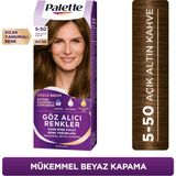 Palette Göz Alıcı Renkler Saç Boyası 5-50 Açık Altın Kahve 50ML