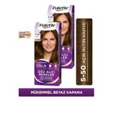 Palette Göz Alıcı Renkler Saç Boyası 5-50 Açık Altın Kahve X 2 Adet