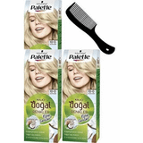 Palette Kalıcı Doğal Renkler 10-0 3'lü Saç Boyası ve Saç Açıcı Tarak