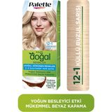 Palette Kalıcı Doğal Renkler 12-1 Küllü Buzul Sarısı Hindistan Cevizi Yağı Saç Boyası
