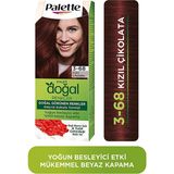 Palette Kalıcı Doğal Renkler 3-68 Kızıl Çikolata 2 Adet Saç Boyası