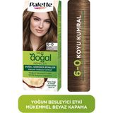 Palette Kalıcı Doğal Renkler 6-0 Koyu Kumral Shea Yağı Saç Boyası