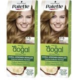 Palette Kalıcı Doğal Renkler 7.5 Açık Karamel Saç Boyası (2 paketi)