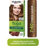 Palette Kalıcı Doğal Renkler 7-60 Fındık Kahve Goji Berry Özü Saç Boyası