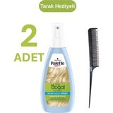 Palette Kalıcı Doğal Renkler Açık Karamel Renk Açıcı Sprey x 2 Adet Krem Formda Etkili