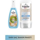 Palette Kalıcı Doğal Renkler Renk Açıcı Sprey ve Küllü Sarı Toner ile Sarı Saçlara Bakım Seti