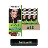 Palette Kalıcı Doğal Renkler Saç Boyası 1-1 Gece Mavisi X 10 Adet (1 koli)