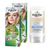 Palette Kalıcı Doğal Renkler Saç Boyası 10-4 Papatya 2 Adet Saç Boyası + Soğuk Sarı Palette Toner