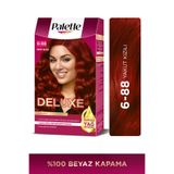 Palette PLTDLXBY Deluxe 6-88 Yakut Kızılı Zengin Yağ Bakımı Kit Saç Boyası Bakım Maskesi