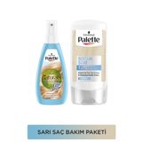 Palette Sarı Saçlara Özel Bakım Seti Kalıcı Doğal Renkler Renk Açıcı Sprey + Palette Soğuk Sarı Toner