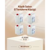 Palex 4 x 5 kg Köpük Sabun El Temizleme Sıvısı Tüm Ciltler İçin Nemlendirici ve Antibakteriyel