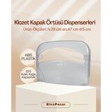 Palex Klozet Kapak Örtüsü Dispenseri Şeffaf Füme