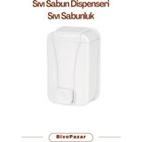 Palex Sıvı Sabunluk Sabun Dispenseri Duvara Monte Beyaz 1000 cc