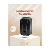 Palex Sıvı Sabunluk ( Sıvı Sabun Dispenseri) Duvara Monte 500 cc Siyah