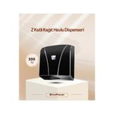 Palex Z Katlı Havlu Dispenseri Siyah 300 lü