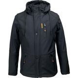 Palim Erkek Su ve Rüzgar Geçirmez Softshell Mont - 01-Siyah - XL