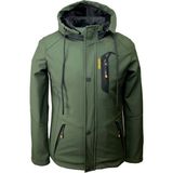 Palim Erkek Su ve Rüzgar Geçirmez Softshell Mont - Haki Yeşil - XL