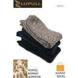 Pallmali Lupull Collection 3 Çift Norveç Tipi Yünlü Güçlendirilmiş Erkek Termal Çorap Seti 6042 - 39 - 42 - Antrasit - Siyah - Gri