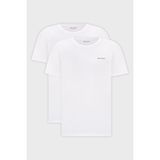 Palm Angels Pamuklu Bisiklet Yaka 2 Pack T Shirt Erkek T Shirt PLA1UMBTS01BI - 2XL - Beyaz