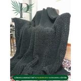 Palm Puffy Siyah 150X200CM Tek Kişilik Battaniye