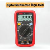 Palm Size Avuç Içi Dijital Multimetre Elektrik Ölçü Cihazı Aleti Ampermetre Direnç Akım Voltaj Ölçer - 1
