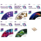 Palme Yayıncılık 10. Sınıf Joker Matematik Edebiyat Fizik Kimya ve Biyoloji 5li Tematik Soru Bankası + Telefon Tutucu - Video Çözümlü