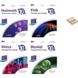 Palme Yayıncılık 10. Sınıf Joker Matematik Fizik Kimya ve Biyoloji 4lü Tematik Soru Bankası + Telefon Tutucu - Video Çözümlü