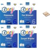 Palme Yayıncılık 6. Sınıf Enerji Matematik Fen Bilimleri Türkçe ve Sosyal Bilgiler Soru Bankası 4lü Set + Telefon Tutucu
