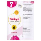 Palme Yayıncılık 7 Sınıf Türkçe Yaprak Test