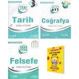 Palme Yayıncılık AYT Tarih Coğrafya ve Felsefe Soru Kitabı 3'lü Set - Planlama Defteri